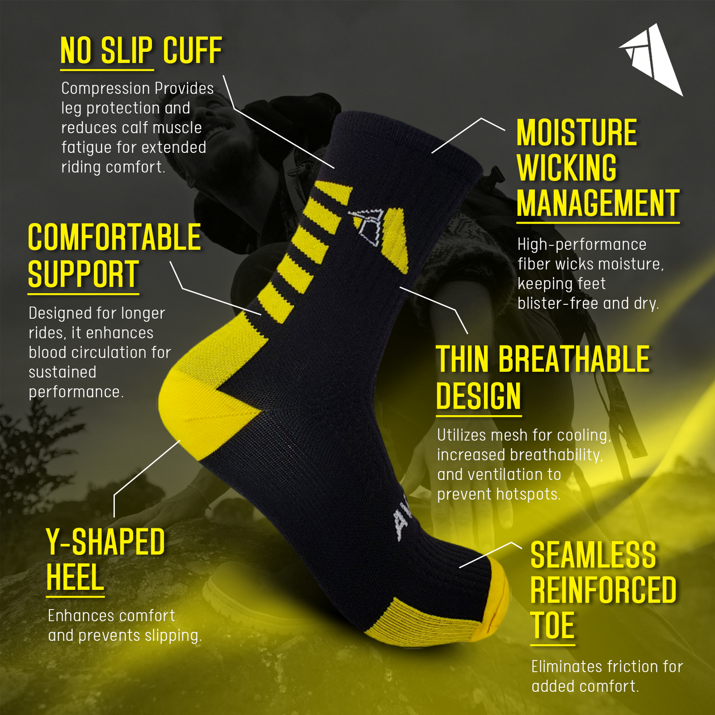 Black & Yellow Socks