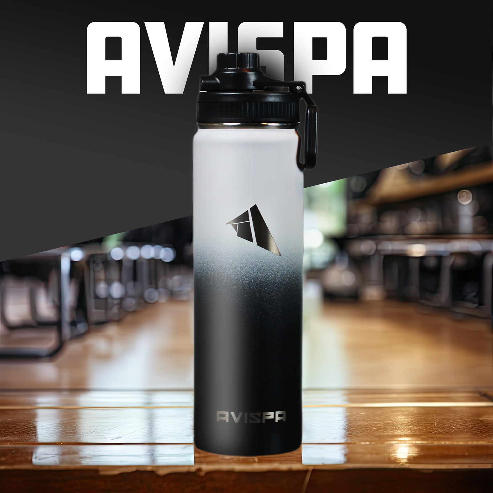 Avispa Double Stainless Steel Water Bottle 24oz Leak Proof 24hrs Cold 12hrs Hot